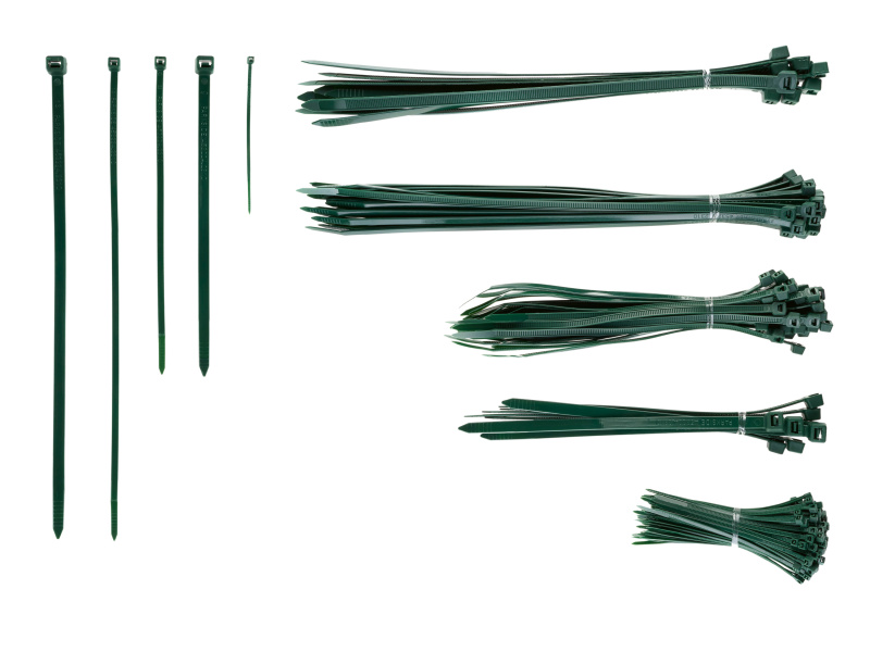 Parkside® Sada vázacích pásků na kabely, 251dílná (zelená)