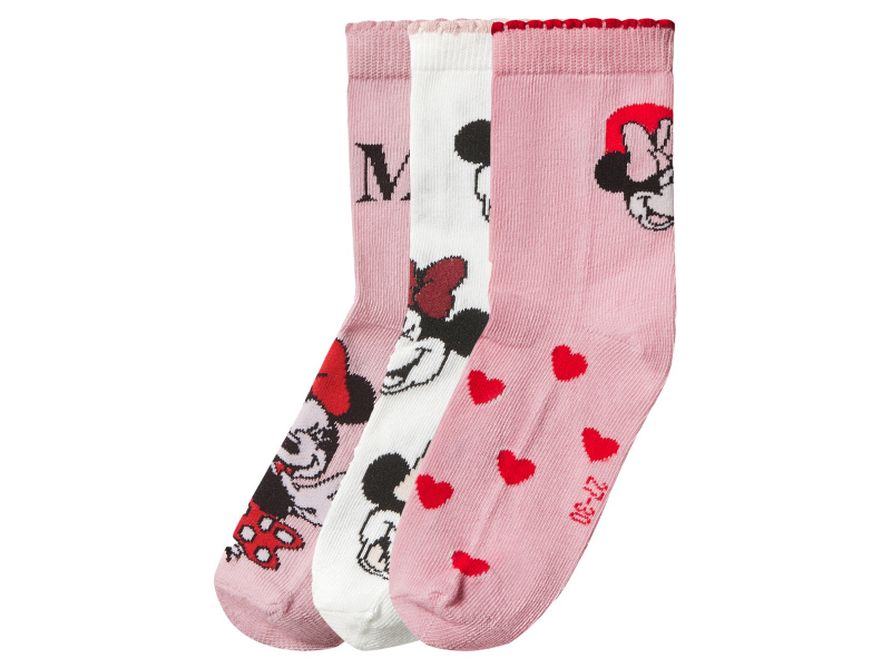 Dětské ponožky, 3 páry (Minnie Mouse, 31/34)