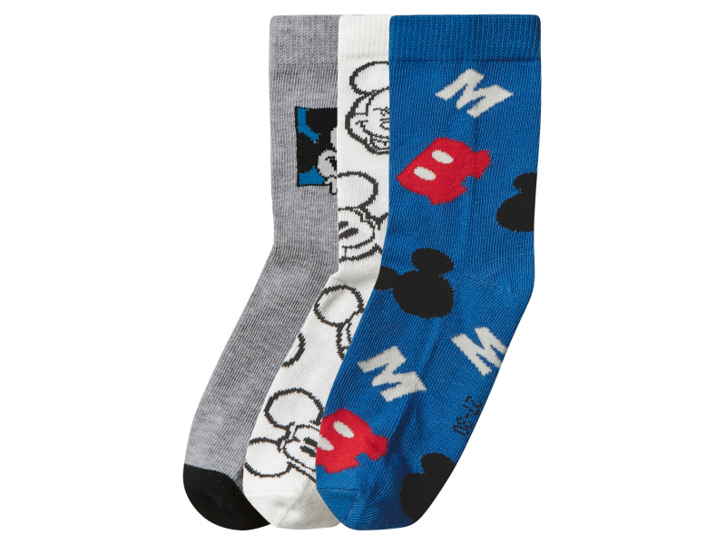 Dětské ponožky, 3 páry (Mickey Mouse, 31/34)