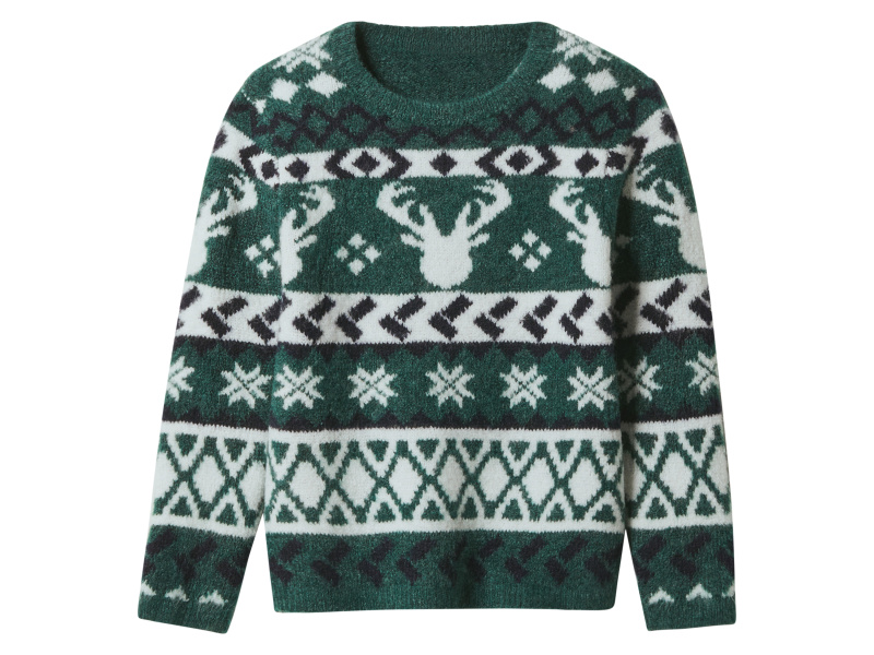 lupilu® Chlapecký vánoční pletený svetr (zelená, 122/128)