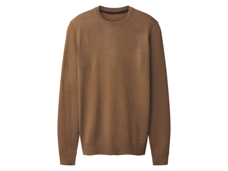 esmara Men Pánský svetr s příměsí merino vlny (hnědá, L (52/54))