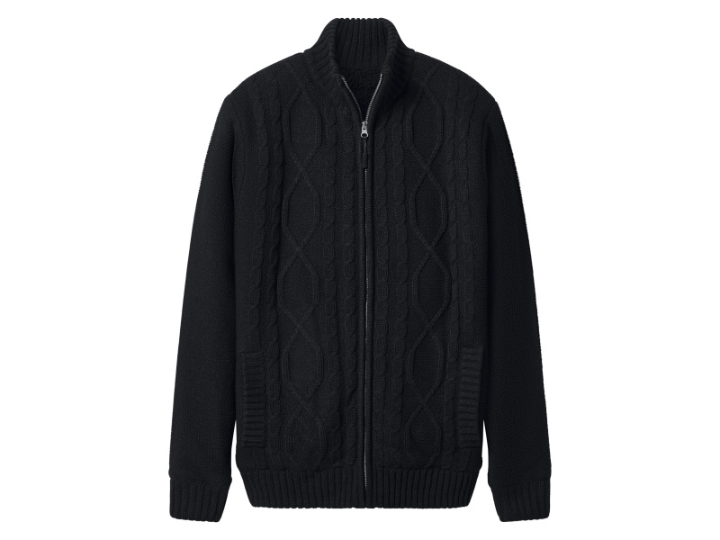 esmara Men Pánská pletená mikina (černá, XL (56/58))