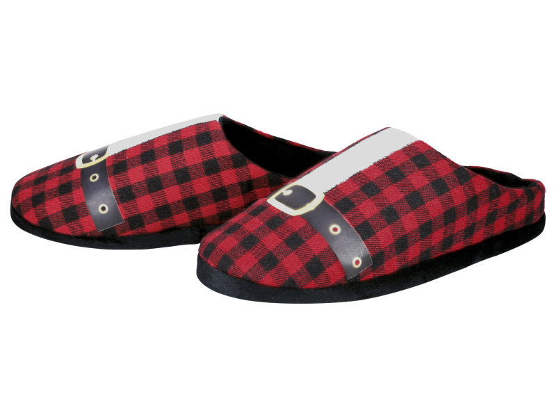 esmara® Pánská vánoční domácí obuv (červená, 42)