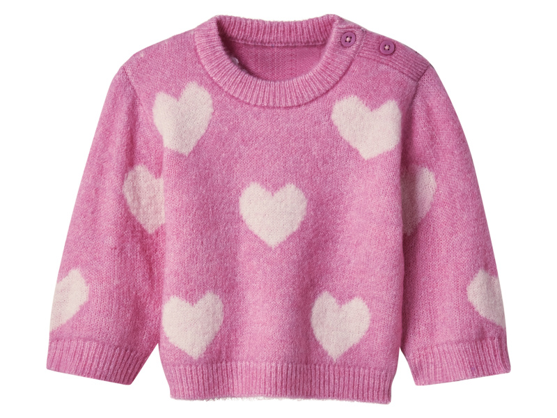 lupilu® Dětský pletený svetr (lila fialová, 62/68)