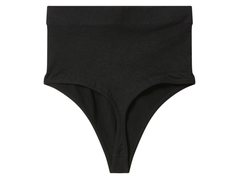 esmara® Dámské bezešvé kalhotky Tanga (černá, M(40/42))