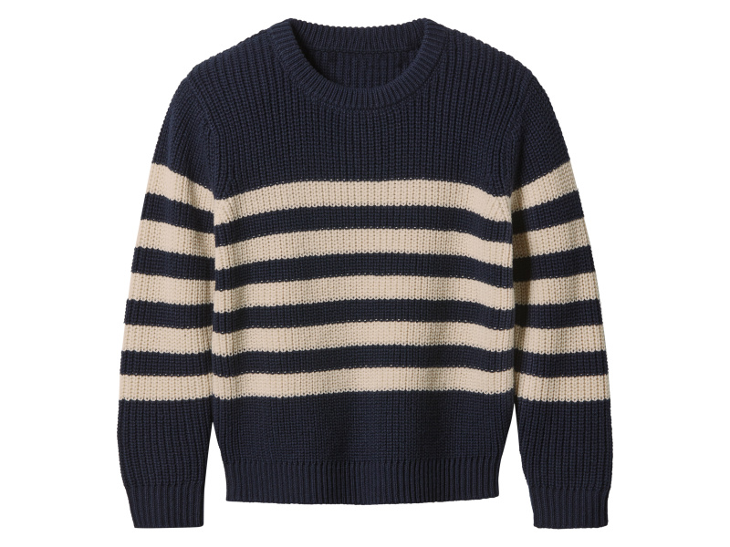 lupilu® Chlapecký pletený svetr (navy modrá / béžová, 110/116)