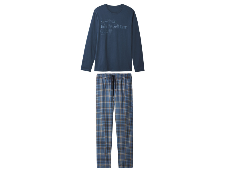 esmara Men Pánské pyžamo (navy modrá / kostka, XXL (60/62))
