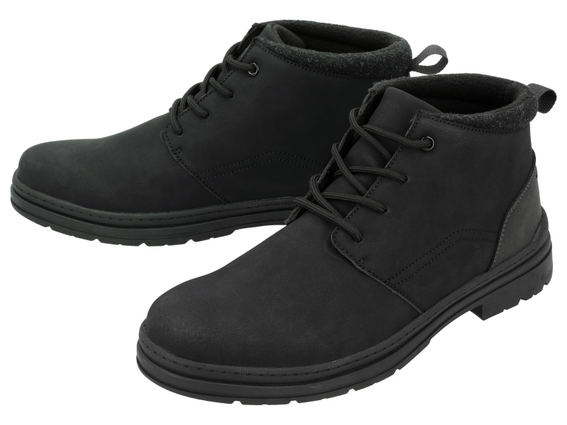 esmara® Pánská kotníková obuv s hřejivou podšívkou (černá, 42)