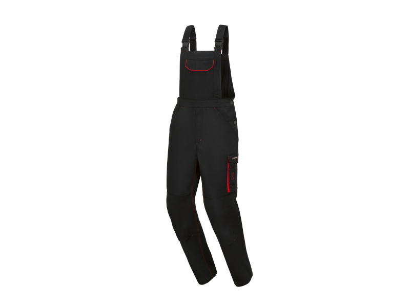 Parkside® Pánské zateplené pracovní kalhoty s laclem (černá, 52)