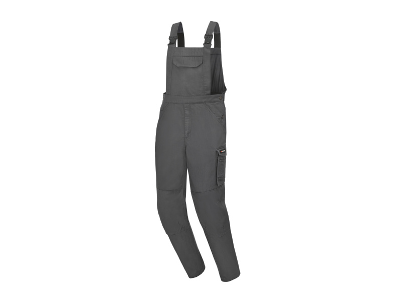 Parkside® Pánské zateplené pracovní kalhoty s laclem (šedá, 52)