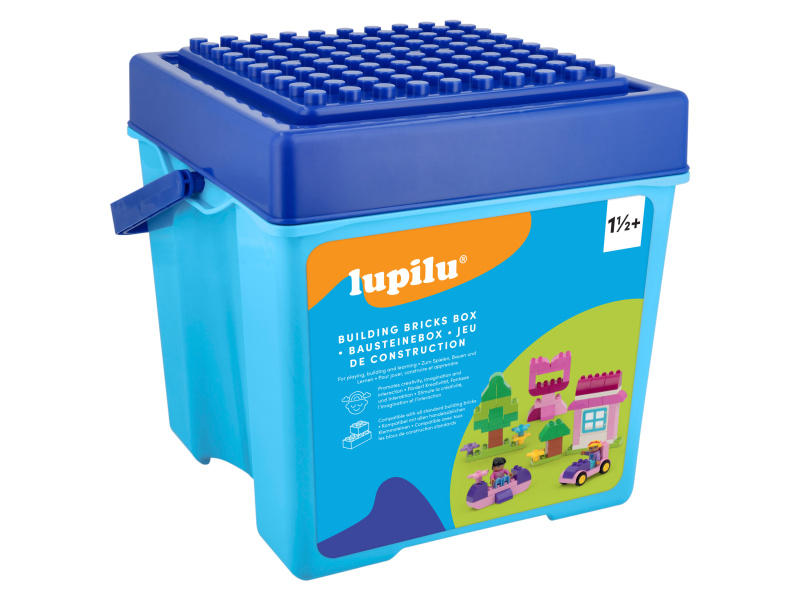lupilu® Clippys Box se stavebními kostkami (box se stavebními kostkami)
