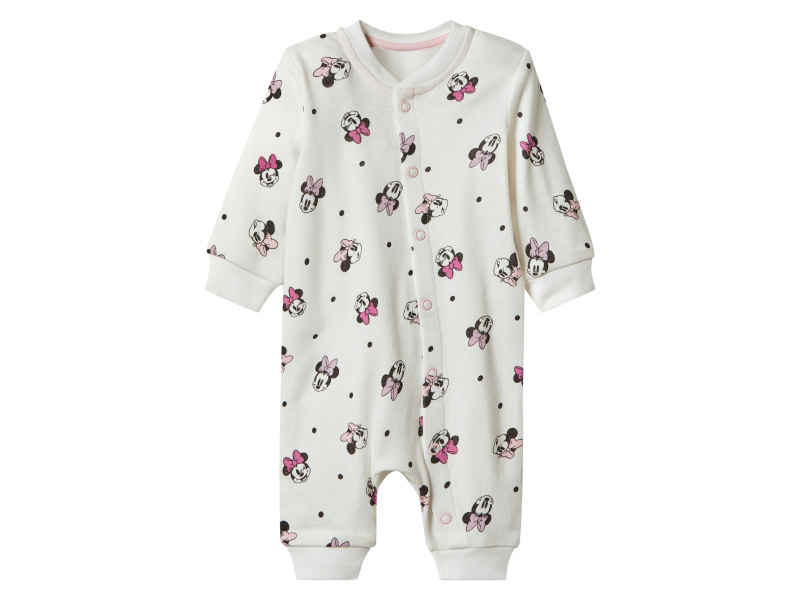 Dívčí overal na spaní s BIO bavlnou (Minnie Mouse, 50/56)