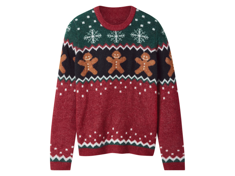 esmara® Dívčí vánoční pletený svetr (červená, 158/164)