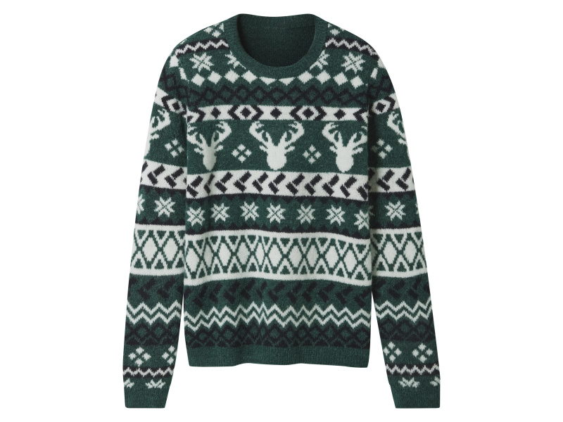 esmara® Chlapecký vánoční pletený svetr (zelená, 146/152)