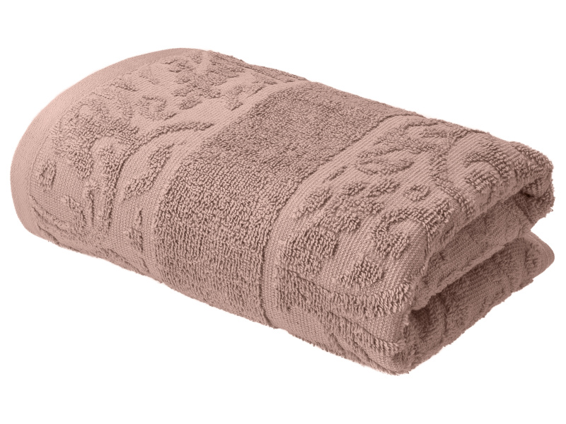 Livarno® Froté ručník, 50 x 100 cm, 500 g/m2, 2 kusy (světle růžová / vzor)