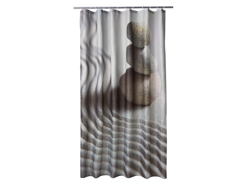 Livarno® Sprchový závěs, 180 x 200 cm (kameny)