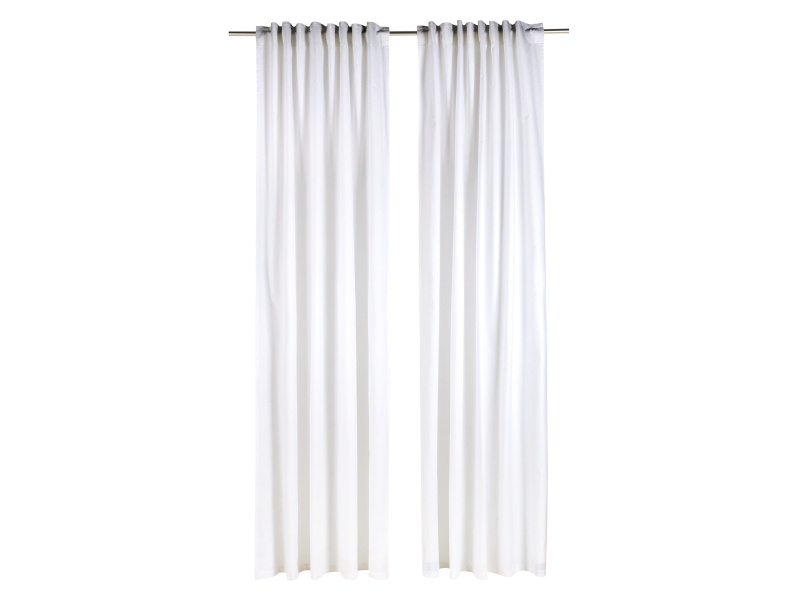 Livarno® Sada závěsů, 135 x 254 cm, 2dílná (bílá)