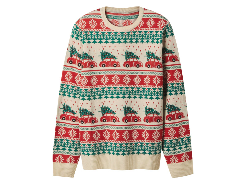 esmara Men Pánský vánoční svetr (bílá, XL (56/58))