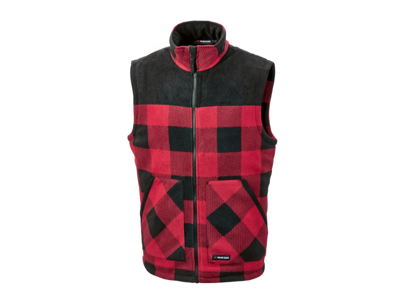 Parkside® Pánská fleecová vesta (červená, XXL (60/62))