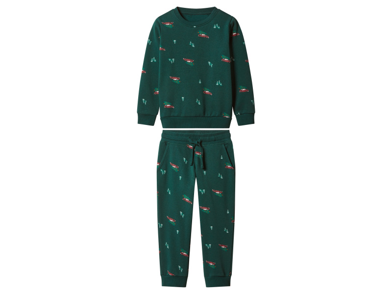 lupilu® Chlapecká vánoční tepláková souprava, 2dílná (zelená, 110/116)