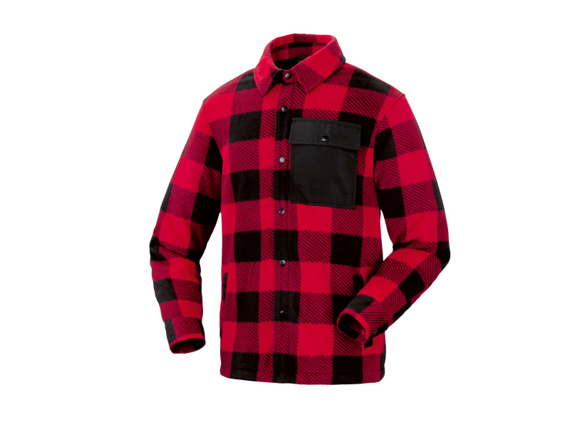 Parkside® Pánský flanelový overshirt (červená, XL (56/58))