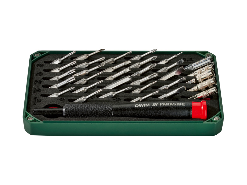 Parkside® Sada s přesným šroubovákem, 33dílná / Sada kleští pro jemnou mechaniku, 5dílná (sada s přesným šroubovákem)
