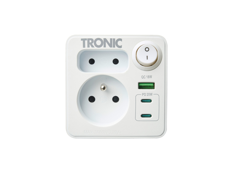 Tronic® Víceúčelová zásuvka s USB A a USB C