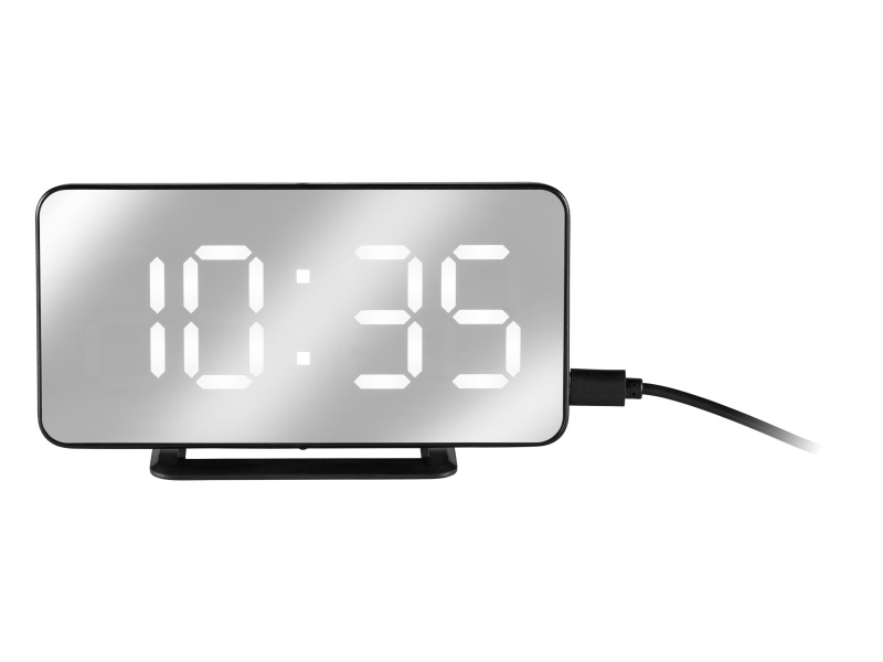 Livarno® Digitální zrcadlový budík (černá)