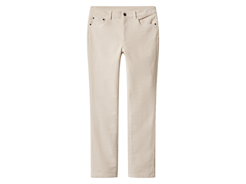 esmara® Dámské manšestrové kalhoty (bílá, 38)