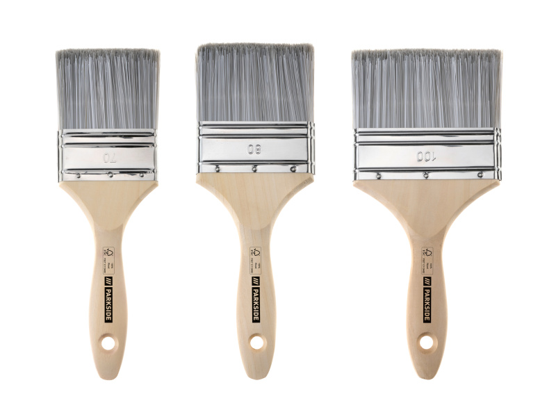 Parkside® Sada štětců, 2dílná / 3dílná / 5dílná (sada plochých štětců, 3dílná)