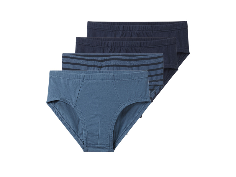 lupilu® Chlapecké slipy s BIO bavlnou, 4 kusy (navy modrá / modrá, 98/104)