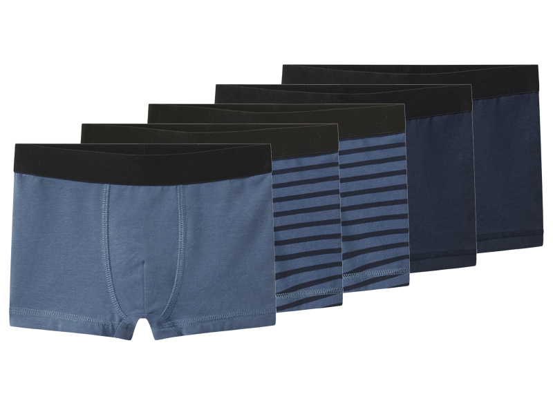 lupilu® Chlapecké boxerky s BIO bavlnou, 5 kusů (modrá, 98/104)