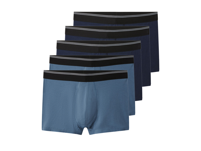 esmara Men Pánské boxerky, 5 kusů (navy modrá / modrá, 5/M)