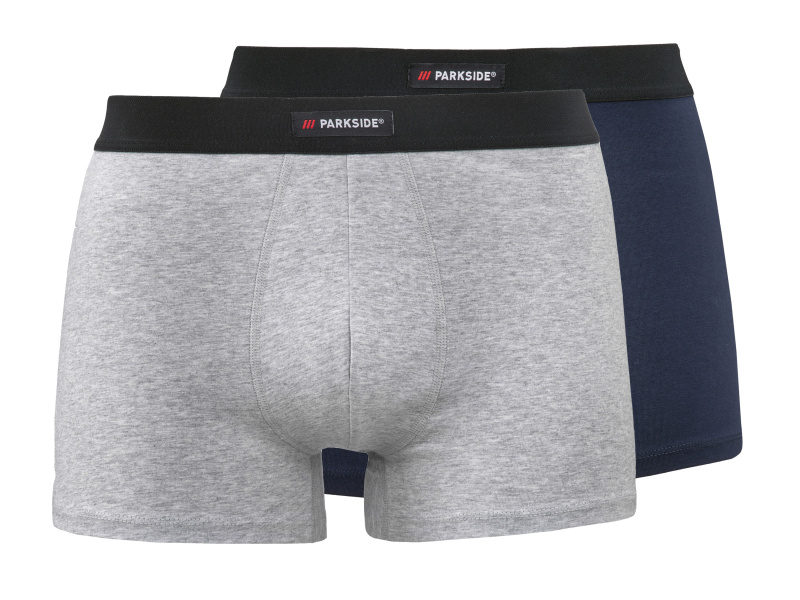 Parkside® Pánské boxerky, 2 kusy (navy modrá / šedá, 4/S)