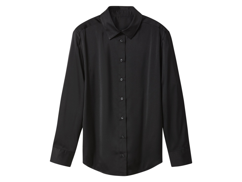 esmara® Dámská saténová blůza (černá, 44)