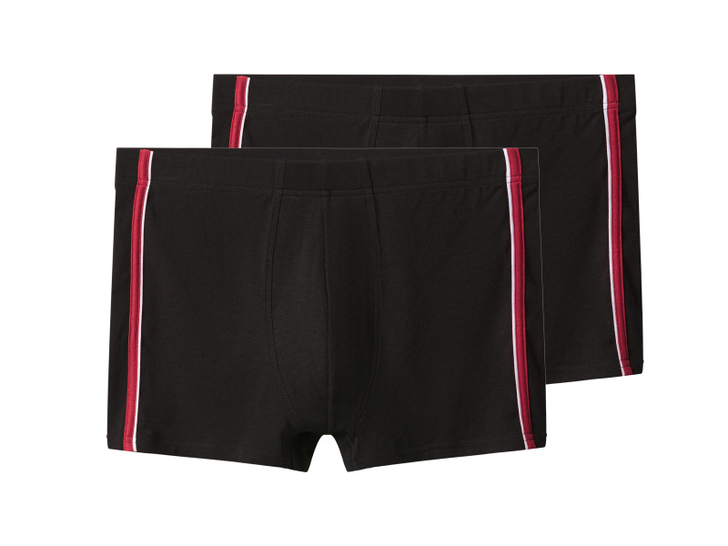 esmara Men Pánské boxerky, 2 kusy (pruhy/černá, 8/Xxl)