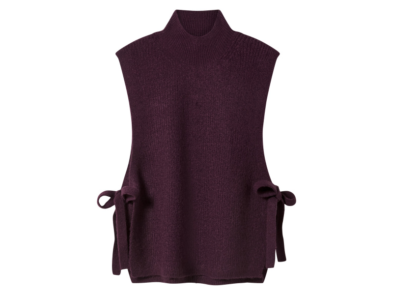esmara® Dámský pletený svetr bez rukávů (lila fialová, S(36/38))