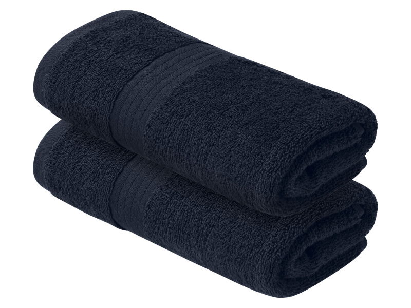 Livarno® Froté ručník, 50 x 100 cm, 2 kusy (modrá)