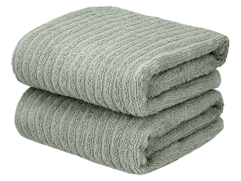 Livarno® Froté ručník, 50 x 100 cm, 2 kusy (mintová)