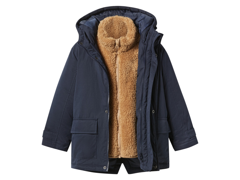 lupilu® Dětská 3v1 bunda do každého počasí (navy modrá, 122/128)