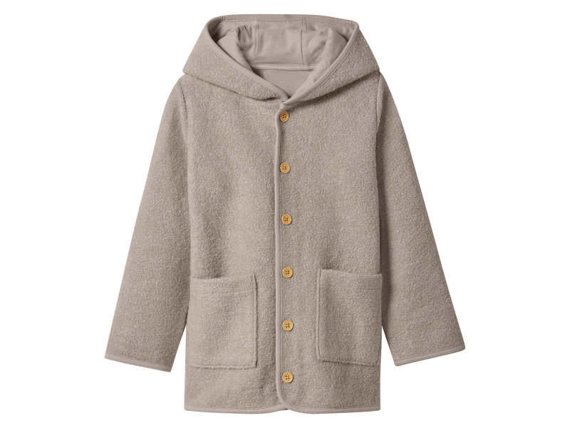 lupilu® Dětská bunda s merino vlnou (béžová, 122/128)