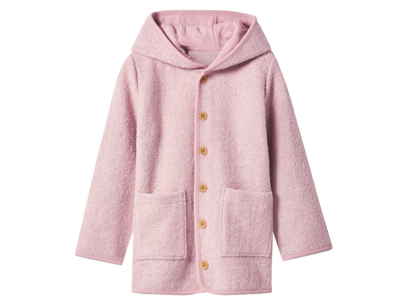 lupilu® Dětská bunda s merino vlnou (světle růžová, 98/104)
