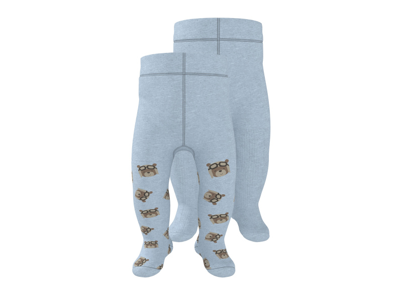 lupilu® Chlapecké termo punčochové kalhoty s BIO bavlnou, 2 kusy (modrá, 86/92)