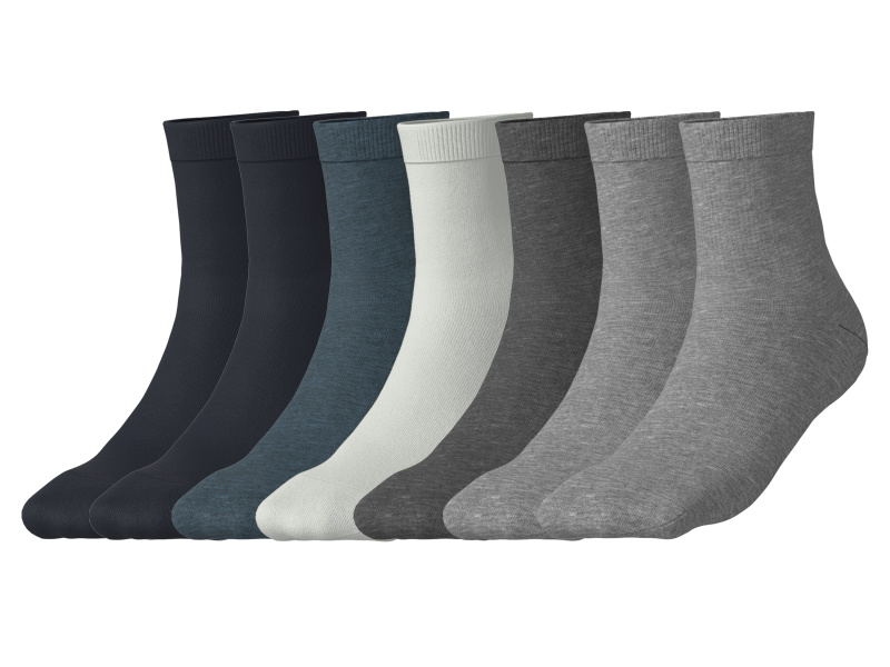 esmara® Chlapecké ponožky, 7 párů (šedá / tmavě šedá / bílá / navy modrá, 31/34)