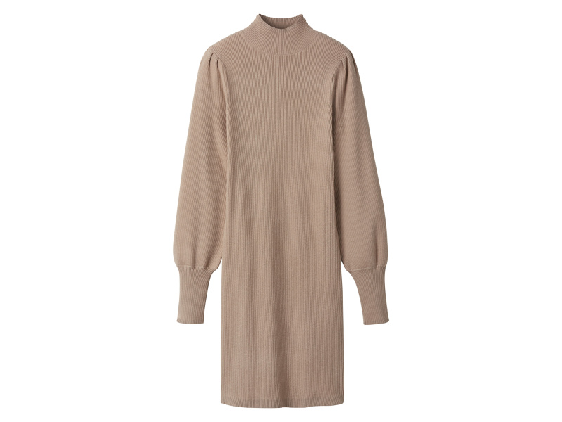 esmara® Dámské úpletové šaty (béžová, S(36/38))