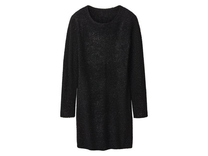 esmara® Dámské úpletové šaty (černá, S(36/38))