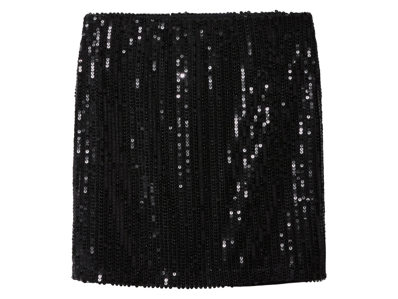 esmara® Dámská mini sukně s flitry (černá, Xs(32/34))