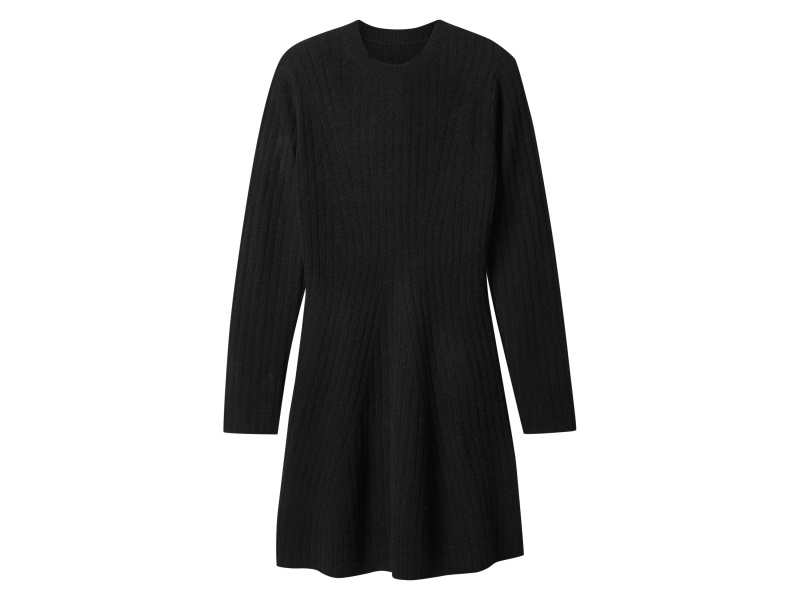 esmara® Dámské pletené šaty (černá, Xs(32/34))