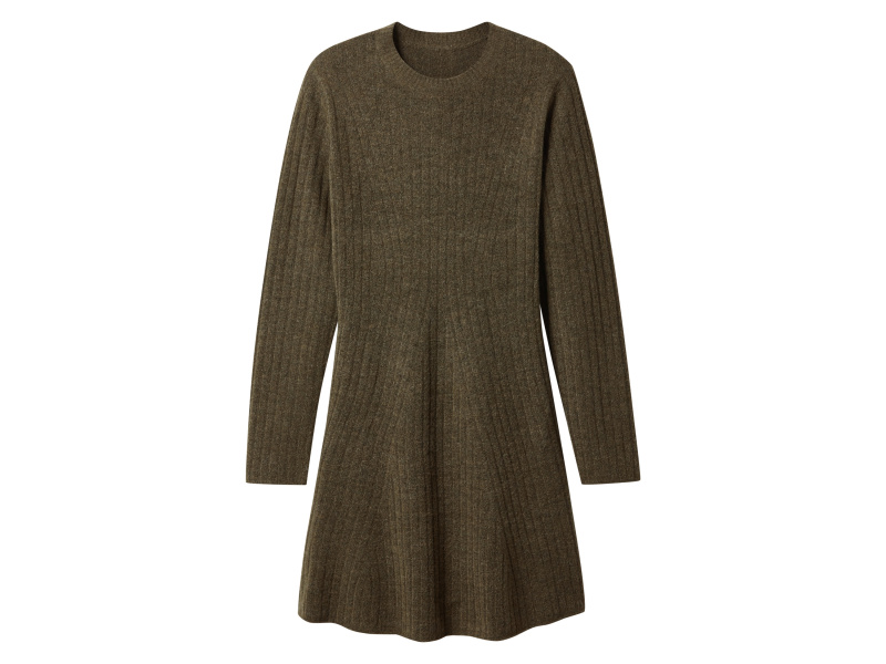 esmara® Dámské pletené šaty (hnědá, L(44/46))