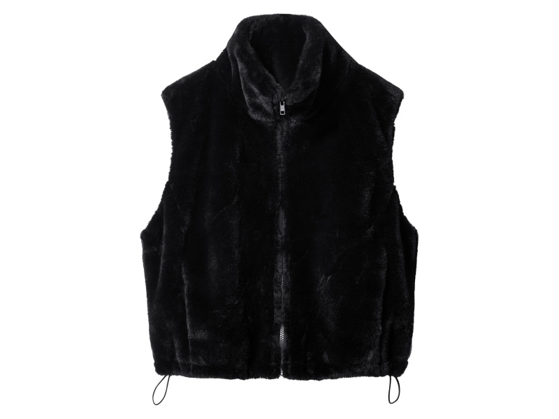 esmara® Dámská plyšová vesta (černá, S(36/38))